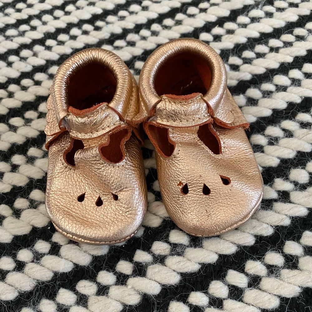 Freshly Picked Rose Gold Moccasins
